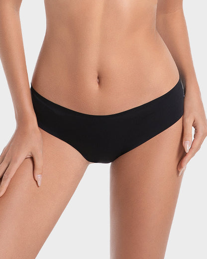 Nahtlose Ice-Silk Slips mit niedriger Taille (5er-Pack)