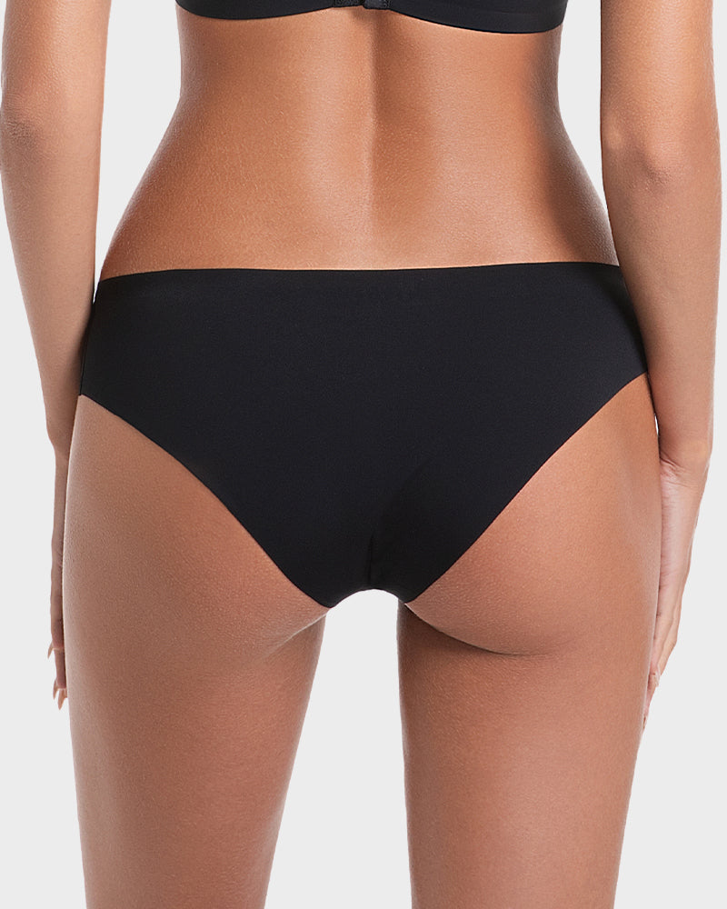 Nahtlose Ice-Silk Slips mit niedriger Taille (5er-Pack)