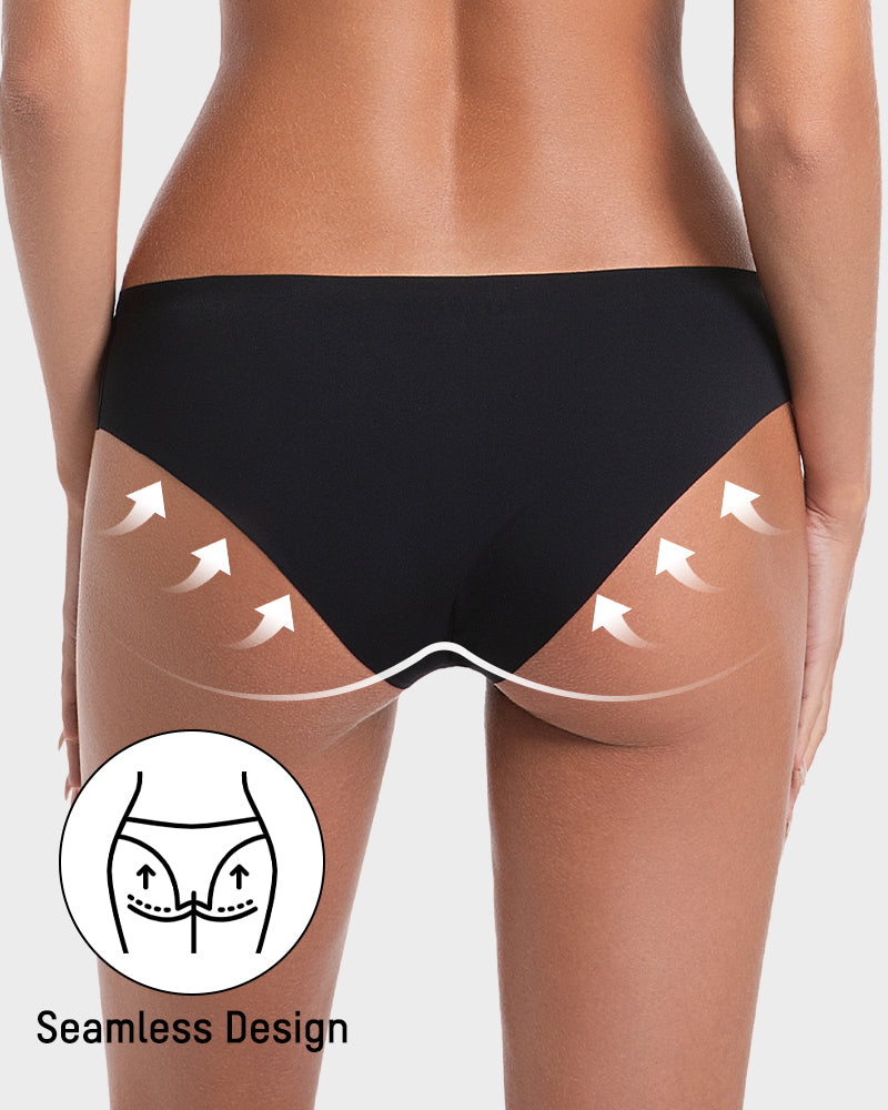 Nahtlose Ice-Silk Slips mit niedriger Taille (5er-Pack)