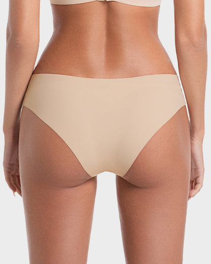 Nahtlose Ice-Silk Slips mit niedriger Taille (5er-Pack)
