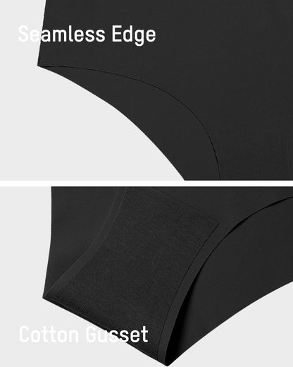 Nahtlose Ice-Silk Slips mit niedriger Taille (5er-Pack)