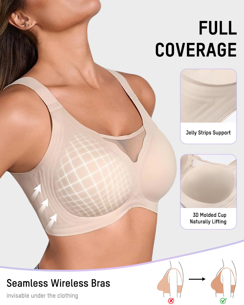 Gel-Support Wireless Bra