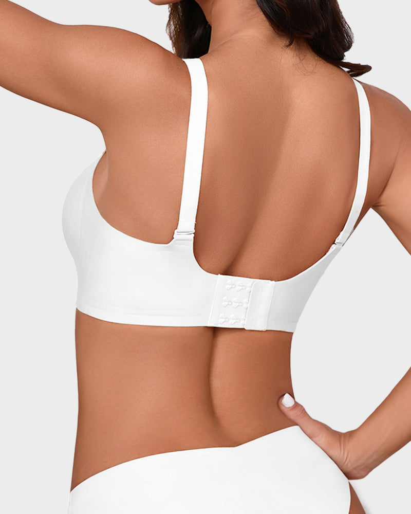 Seamless Mesh-Panel Invisible Thin Bra