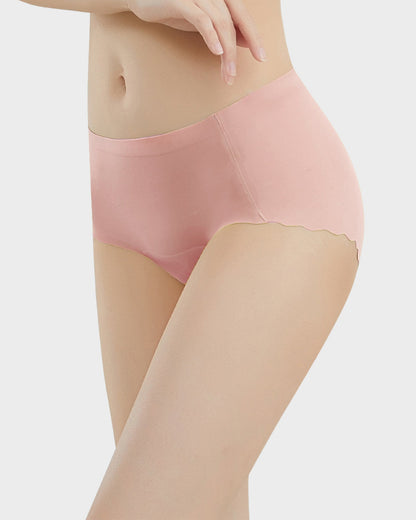 Seamless No-Camel-Toe Antibacterial Silk Gusset Panties (Set of 5)