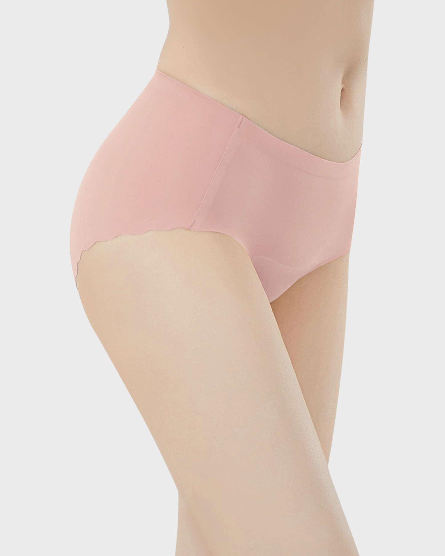 Seamless No-Camel-Toe Antibacterial Silk Gusset Panties (Set of 5)