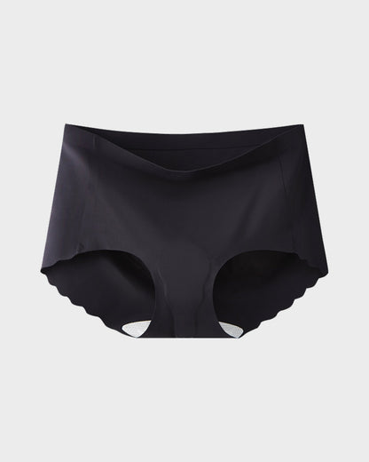 Seamless No-Camel-Toe Antibacterial Silk Gusset Panties (Set of 5)
