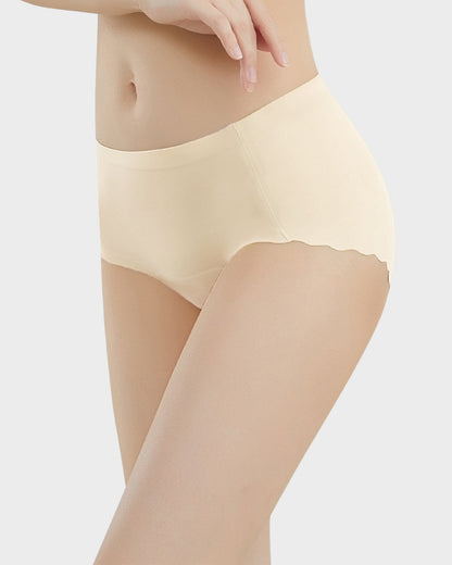 Seamless No-Camel-Toe Antibacterial Silk Gusset Panties (Set of 5)