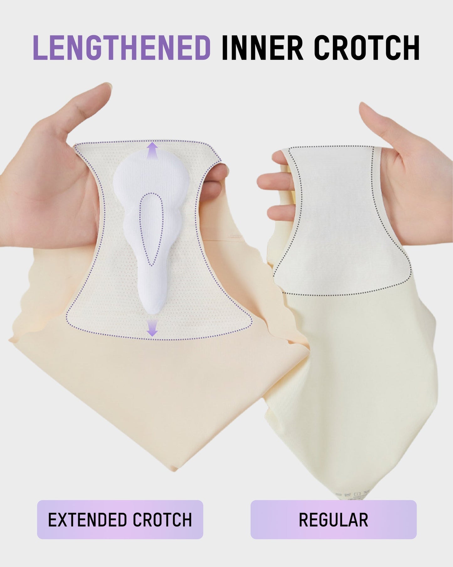 Seamless No-Camel-Toe Antibacterial Silk Gusset Panties (Set of 5)