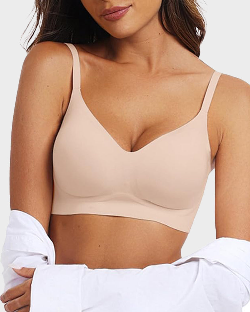 Nahtloser, bügelloser Soft-Push-up-BH