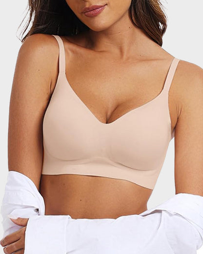 Nahtloser, bügelloser Soft-Push-up-BH