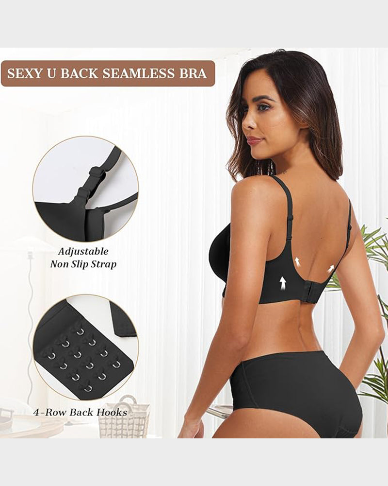 Nahtloser, bügelloser Soft-Push-up-BH