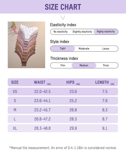 Nahtlose Höschen mit gewelltem Rand (10er-Pack)