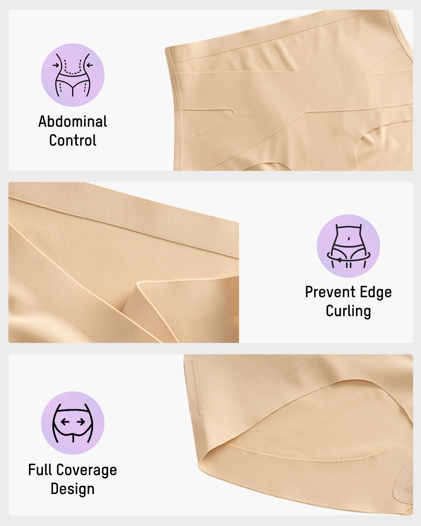 Nahtlose X-Shaping High-Waist Slips (6er-Pack)