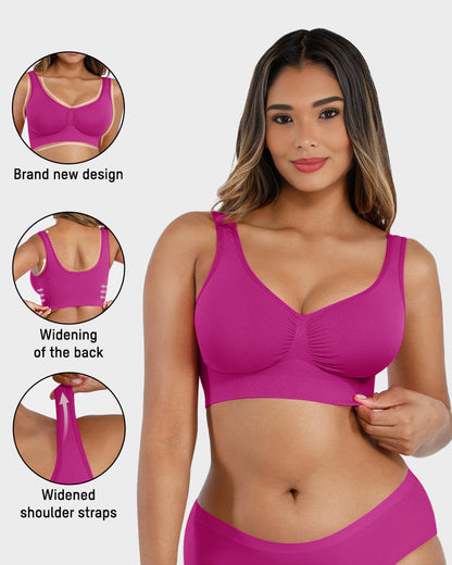 Seamless Wireless Comfort Sports Bra