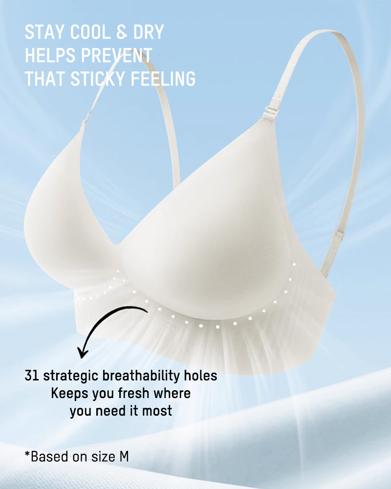 Seamless Deep-V Low-Back Bra