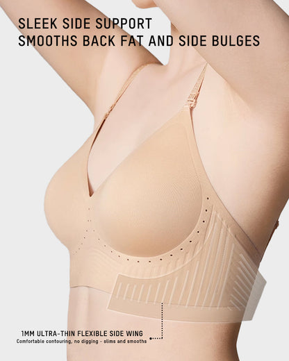 Seamless Deep-V Low-Back Bra