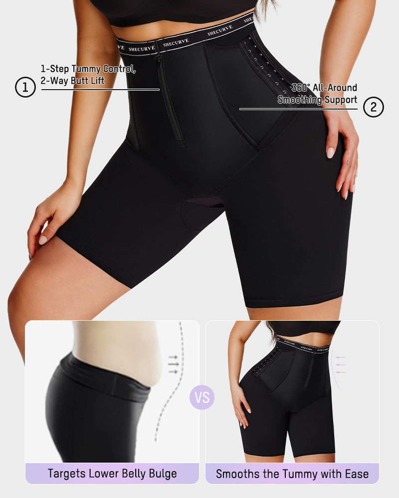 Pusher-Short mit seitlichen Haken und Push-up-Effekt für den Po