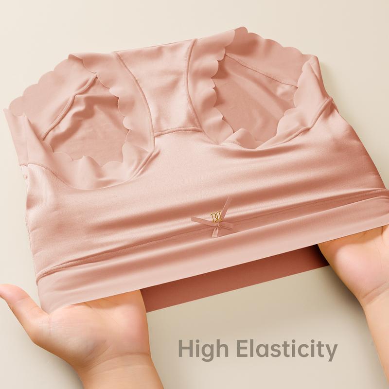 Nahtlose hochtaillierte Höschen mit Wellenkante (6er-Pack)