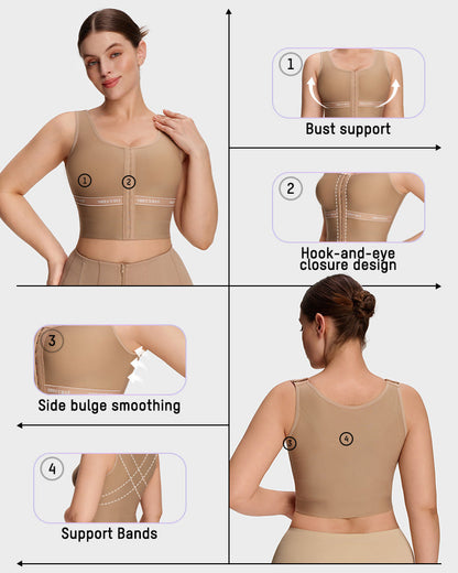 Figurformendes Haltungskorrigierendes Tanktop Ärmellos