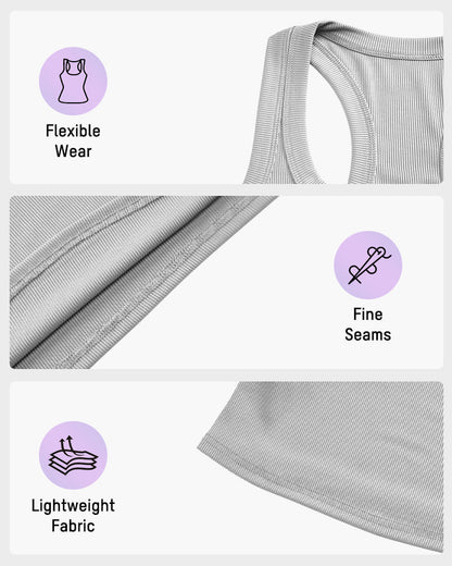 Geripptes figurbetontes Crop-Top