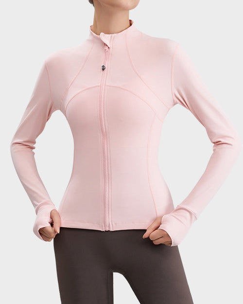 Eng anliegende Sportjacke