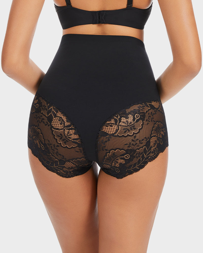 Shaping-Slip High Waist Transparente Spitze (4er-Pack)