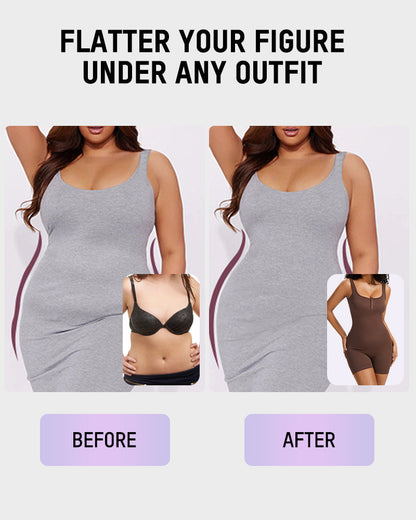 Body Gainant à Boutons-Pression avec Short Intégré