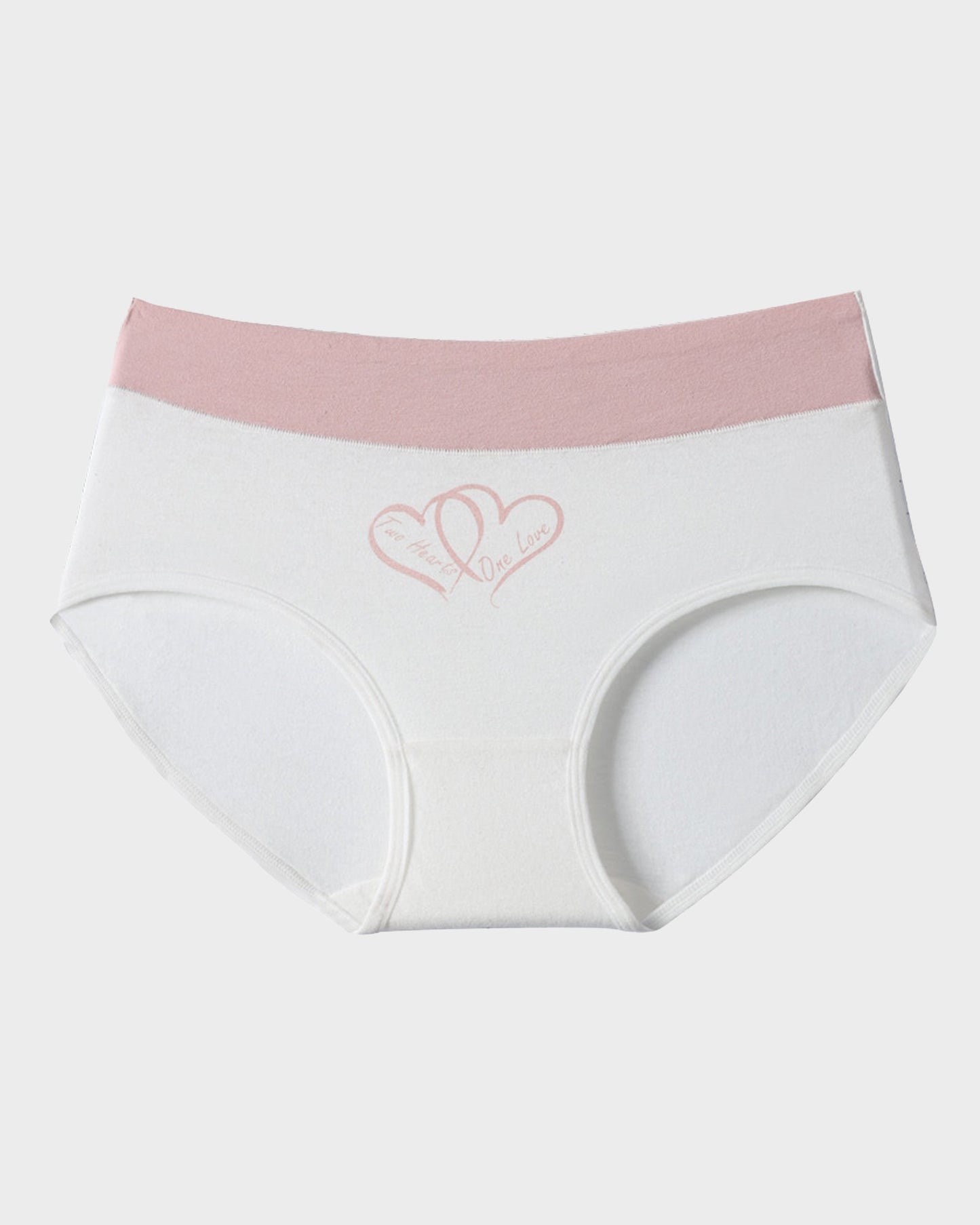 Baumwollslips mit Herzmuster und hohem Bund (6er-Pack)