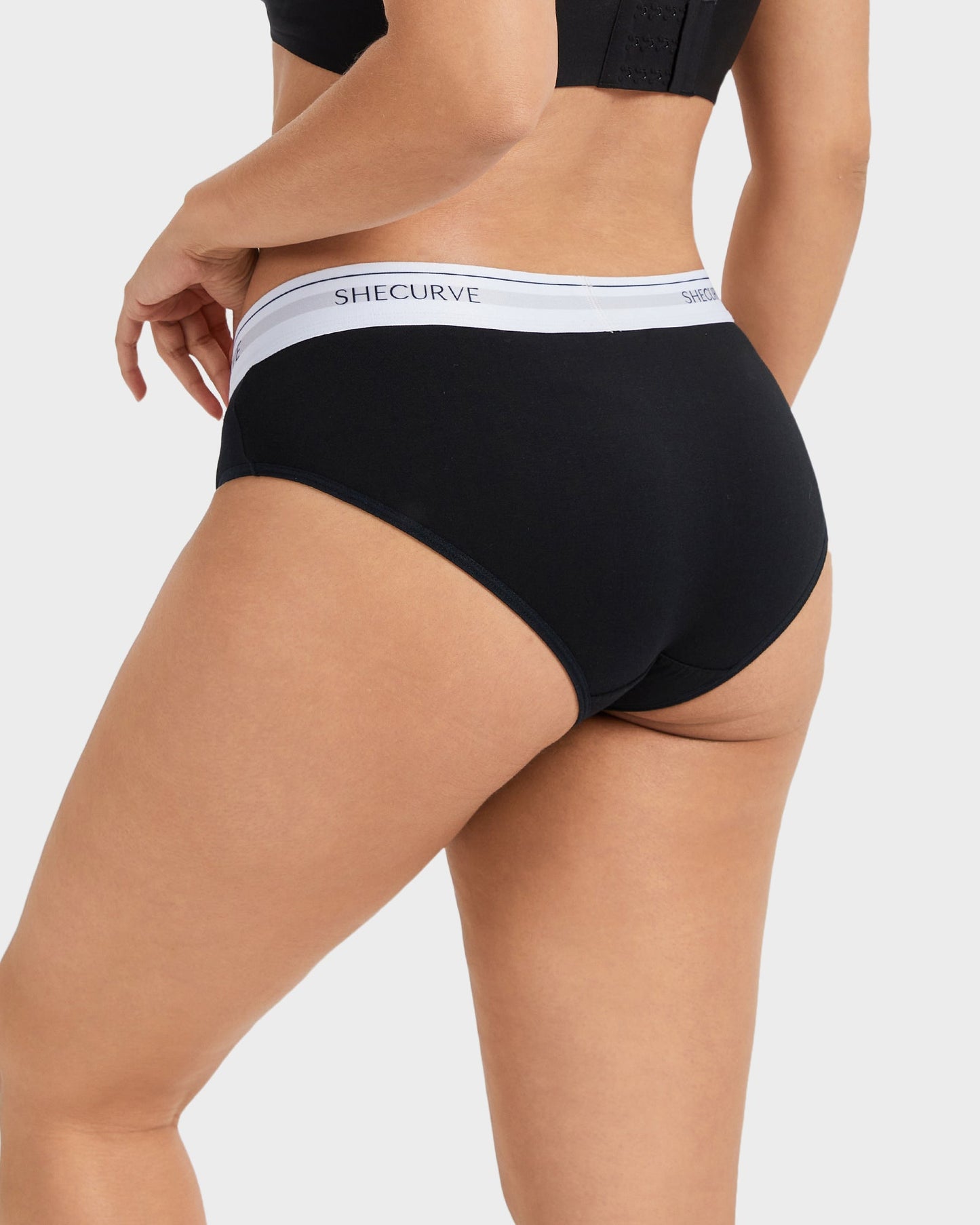 Baumwoll-Slips, niedrige Taille, Logo-Bund (6er-Pack)