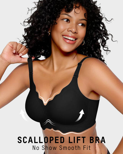 Jelly Bustier ohne Bügel — vollständige Bedeckung, gewellt