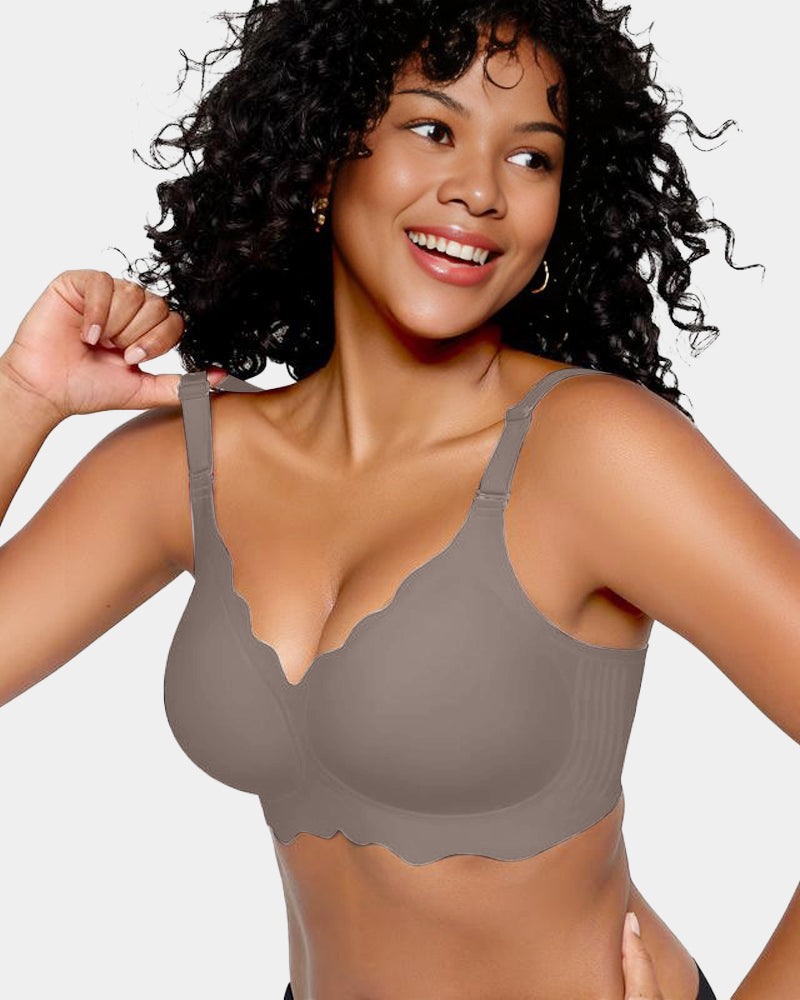 Jelly Bustier ohne Bügel — vollständige Bedeckung, gewellt