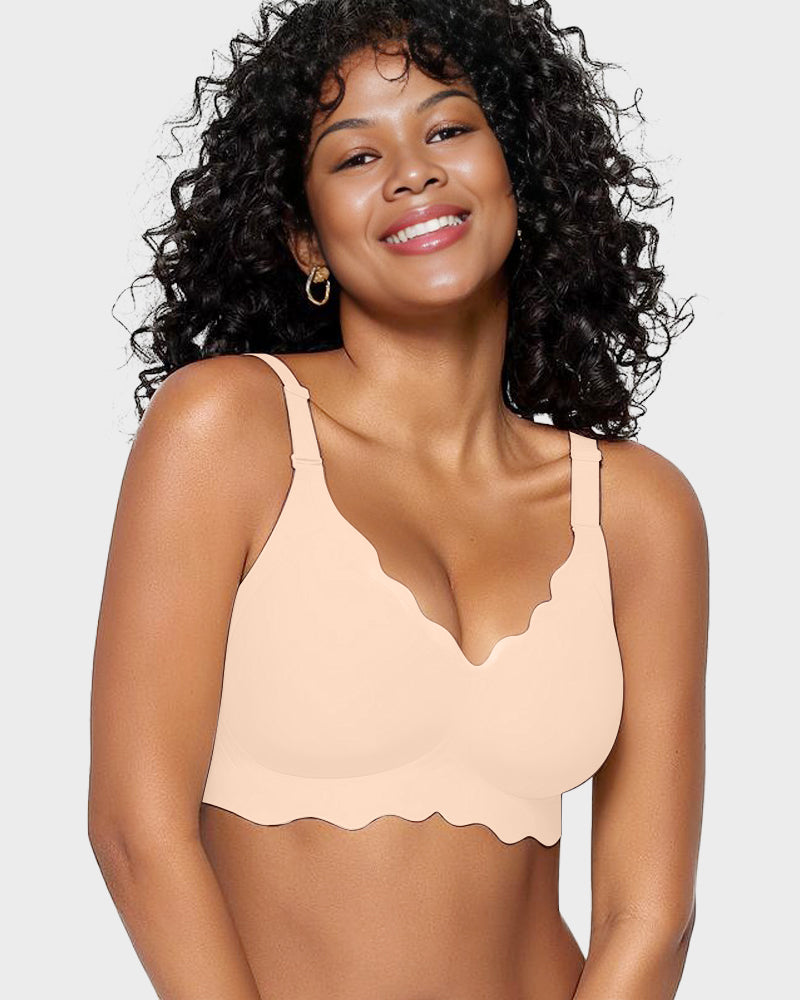 Jelly Bustier ohne Bügel — vollständige Bedeckung, gewellt