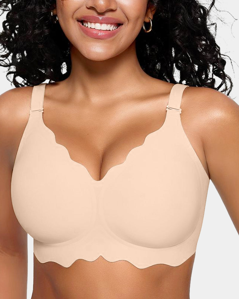 Jelly Bustier ohne Bügel — vollständige Bedeckung, gewellt