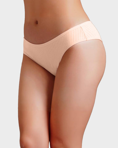 Atmungsaktive Baumwollslips mit niedrigem Bund (4er-Pack)