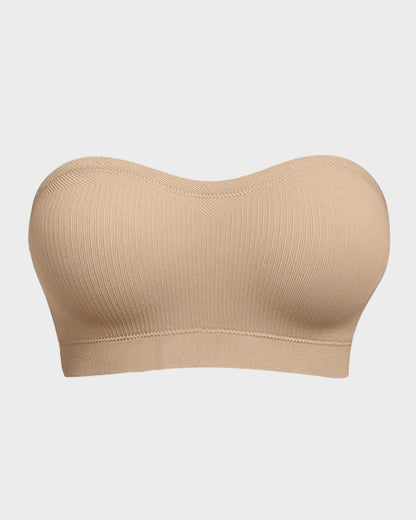 Stay-Put Wireless Seamless Bandeau Bra