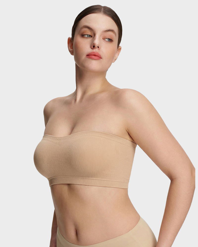 Stay-Put Wireless Seamless Bandeau Bra