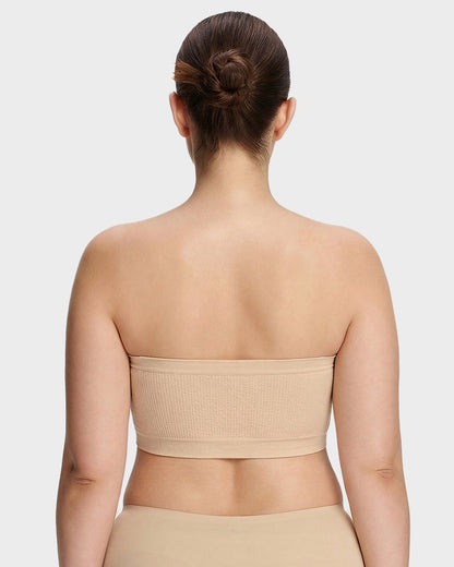 Stay-Put Wireless Seamless Bandeau Bra