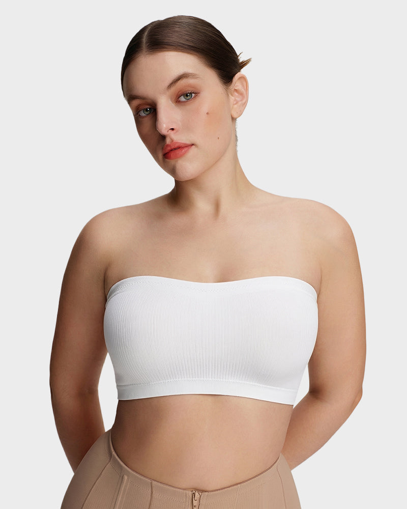 Stay-Put Wireless Seamless Bandeau Bra