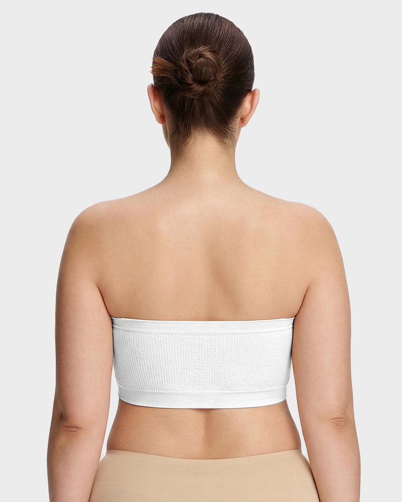 Stay-Put Wireless Seamless Bandeau Bra