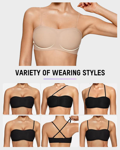 Strapless Padded Wireless Bandeau Bra