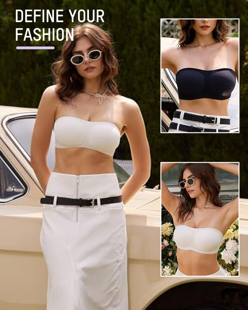 Strapless Padded Wireless Bandeau Bra