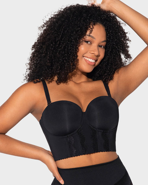 Low-Back Strapless Push-Up Bra