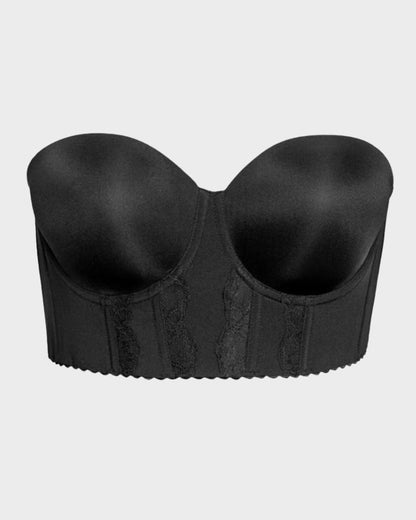 Low-Back Strapless Push-Up Bra