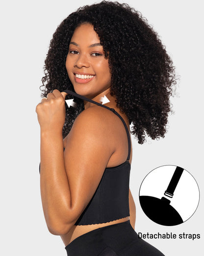 Low-Back Strapless Push-Up Bra