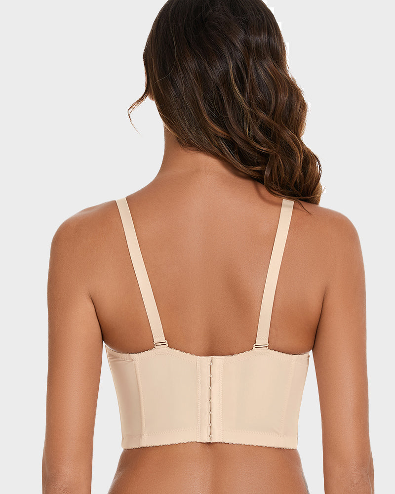 Low-Back Strapless Push-Up Bra