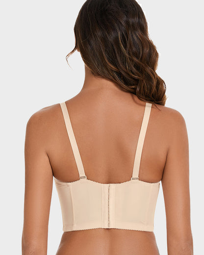 Low-Back Strapless Push-Up Bra