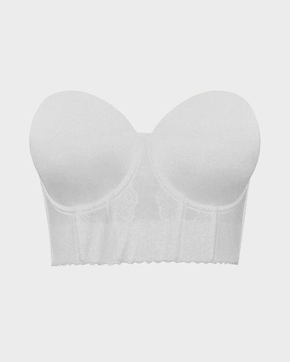 Low-Back Strapless Push-Up Bra