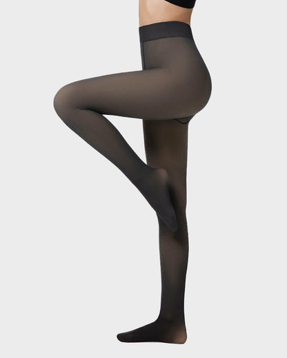 Collants Transparents Doublés Polaire