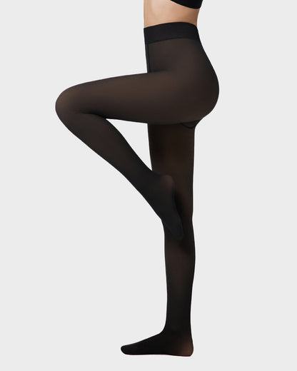 Collants Transparents Doublés Polaire