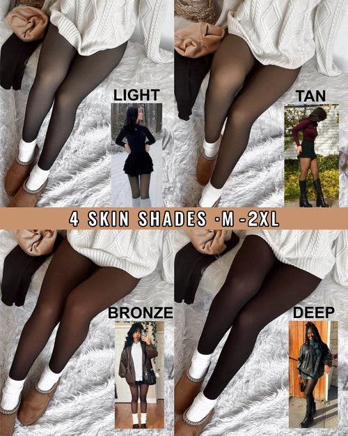 Collants Transparents Doublés Polaire